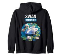 Swan Whisperer. Swans Swan Zip Hoodie