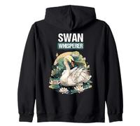 Swan Whisperer. Swans Swan Zip Hoodie