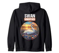 Swan Whisperer. Swans Swan Zip Hoodie