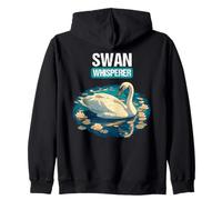 Swan Whisperer. Swans Swan Zip Hoodie