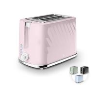 Swan Windsor 2 Slice Toaster with 7 Browning Levels for Toast, Breakfast Muffins and Bagels, Removable Crumb Tray, Defrost/Reheat/Cancel, Cord Storage, Non-Slip Feet, 900W, Pink, ST14071PNK
