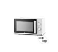 Swan Windsor Manual Microwave, 20L, 800W, 5 Power Levels, Defrost by Time, 30 Minute Timer, Non-slip Feet, Family Sized Microwave, White, SM4424WHT