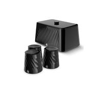 Swan Windsor Bread Bin, Canisters In Black Black