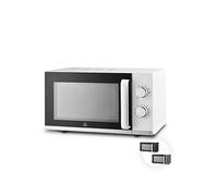 Swan Windsor Manual Microwave, 20L, 800W, 5 Power Levels, Defrost by Time, 30 Minute Timer, Non-slip Feet, Family Sized Microwave, White, SM4424WHT