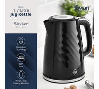 Swan Windsor Rapid Boil Kettle with Removable Limescale Filter Boil Dry Pro