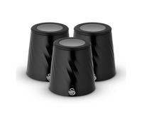 Swan Windsor Set Of 3 Canisters In Black Black