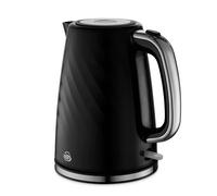 Swan SK14611BLK Windsor Textured Kettle in Black 1 7L 3kW Rapid Boil