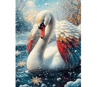 Swan with Rainbow Wings in A Magical Lake 1000 Piece Jigsaw Puzzle for Adults Teens Wildlife Plant Music Room Decor Creative Outlet Whimsical Artwork for Musicians 1000 PCS