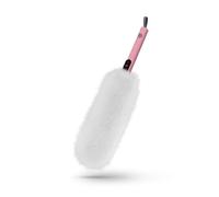 Swan x Lynsey 2-in-1 Ultra-Fine Microfibre Duster with Super Soft Microfibres, Flat & Tubular Design and Hanging Loop for Easy Storage, Machine Washable, Pink