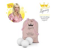 Swan x Lynsey 6 Natural Wool Dryer Balls in a Drawstring Bag, 100% natural SWLC9000QOCN