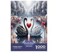 Swan1000Piece JigsawPuzzleLove Swan KidsforAdult Challenging Brainteasing Age12+byth EducationalGame Fun, Challenging 70x50cm/1000pcs