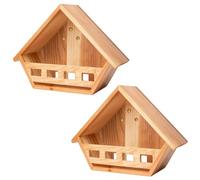 SWANGSA 2 Pcs Cedar Mourning Dove Nesting Box, Birdhouses for Outdoor Doves and Other Small Birds