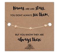 Swanky Crafts Special Nana Gifts From Grandchildren - Happy Birthday Nana Birthday Gifts, Nana Birthday Card With Gold Star Bracelet
