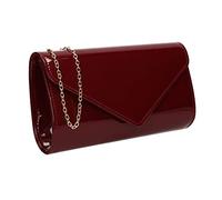 SwankySwans Women's Alisa Clutch Bag, Burgundy