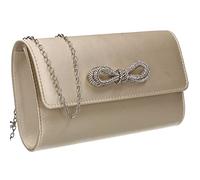 SwankySwans Daphne Satin Womens Party Prom Wedding Evening Ladies Clutch Bag Purse (Ivory)