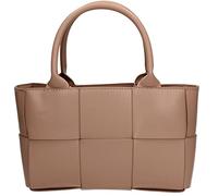 SwankySwans Women's Heather Vegan Leather Mini Tote 2 in 1, Nude, One Size