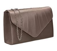 SwankySwans Women's Chantel Clutch Bag, Khaki, One Size