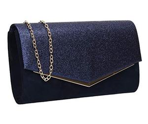SwankySwans Women's Janey Clutch Bag, Navy