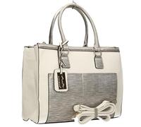 SwankySwans Women's Michelle Work Bag, White Silver