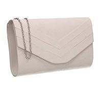 SwankySwans Women's Olie Faux Suede Envelope Clutch