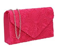 SwankySwans Women's Rachel Clutch Bag, Fuchsia