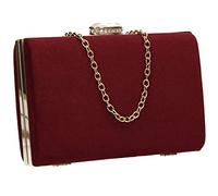 SwankySwans Women's Surrey Clutch Bag, Burgundy