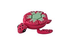 SWANKYVIEW Turtle Fidget Clicker - ASMR Desk Fidget for Adults & Teens | Stress & Anxiety Relief, Focus Tool (Strawberry)