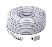Swann 30m Security PoE Network Extension Cable with Extension Adaptor & Fir UL Rating for NVR Security Cameras & Systems
