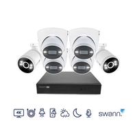 Swann 4K Nvr Security System - 8 Channel, 4 Dome & 2 Bullet Cameras, 1Tb Hdd, Colour Night Vision, Motion Alerts,ip66 Weatherproof
