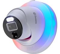 Swann 6K Add-on NVR Dome Security Camera, IP Cam for Indoor & Outdoor Home, 12MP PoE Wired CCTV, 2-Way Audio, Video Analytics, Color Night Vision, True Detect, Flashing & Spotlights, Siren