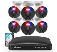 Swann 8 Channel 2TB NVR Recorder with 6 x 12MP Mega HD Enforcer™ Bullet Cameras, SWNVK-890106-EU, 420135