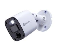 Swann Add-On DVR Flashing Light Bullet Cam with Sensor Spotlight, 1080P Video, Indoor or Outdoor Design, Dusk to Dawn Color Night Vision Plus True Detect Heat, Motion Detection, and One Way Audio