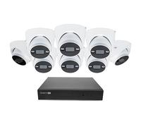 Swann AdvancedX 4K Wired NVR Security Camera System, 16 Channel with 8 Dome PoE Cameras, 2TB HDD Storage, Color Night Vision with Spotlight, Smart Video Analytics, Indoor Outdoor Business Surveillance