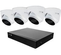 SWANN AdvancedX SWNVK-8ADVANX4D 8-channel 4K Ultra HD NVR Security System - 1TB, 4 Dome Cameras, White,Black