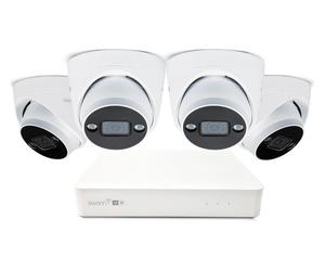 SWANN AdvancedX SWNVK-8ADVX5MP4D 8-channel 3K NVR Security System - 1 TB, 4 Dome Cameras, White