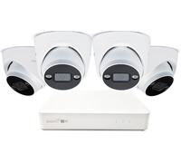Swann AdvancedX 5MP Series / 8ch White NVR / 1TB / 4x ADVX5MPD 5MP Spotlight Dome IP Cameras