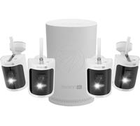 Swann Allsecure Wirefee Security System - 4 Camera 4K Smart Home Security Cameras - White, White