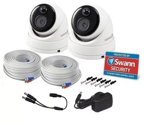 Swann CCTV Dome Camera PIR PRO-1080MSD Heat Thermal Sensing 1080p Super HD x2