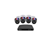 Swann CCTV Kit, 8 Channel 1080p Full HD 1TB HDD DVR-4680 with 4 x PRO-1080SL Enforcer Bullet Analogue CCTV Cameras - Works with Google Assistant and A