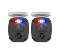 Swann Home 2K DVR Audio/Video Flashing & Spotlight Add-On Bullet Camera 2 Pack | SWPRO-2KMQBPK2