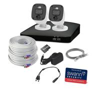 SWANN Home SWDVK-446852MQB-EU 4-channel Full HD 1080p DVR Security System - 64 GB, 2 Cameras, White