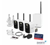 Swann Max Ranger 4K Mini Wireless Security System Wifi Halow Cctv Kit Local Storage 125M Range Smart Home Cameras