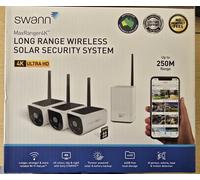 Swann MAXRANGER4K Solar Security System Kit Brand New Sealed