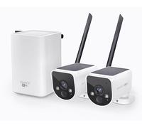 Swann MaxRanger4K Wireless NVR Security System, 2-Cam Kit with Solar Panels, Longest Range Wi-Fi, Person/Vehicle Detection, Colour Night Vision, Local Storage, No Monthly Fee, MR4KSD2