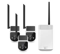 Swann MaxRanger4K Wireless NVR Security System 3-Cam Kit, 4K Camera Forever Charged Solar Panel, Longest Wi-Fi Cameras Outdoor, Colour Night Vision, True Detect, No Monthly Fee, Local Storage, MR4KSD3