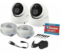 Swann PRO1080MSD 2 Park Dome DVR Security Camera System with 1080p Full HD Video, Indoor or Outdoor Design, Heat and Motion Detection