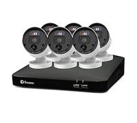 Swann Professional NVR Security System with 2TB HDD, 4K UHD, 6 Camera 8 Channel, Wired Surveillance CCTV, Outdoor Indoor, PoE, Colour Night Vision, Heat Motion Sensing, Smart Video Analytics, 889906