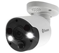 Swann Security CCTV 4K Thermal Sensing Bullet IP Security Camera with Face Recognition, Spotlights, and 2-Way Audio - Single Pack
