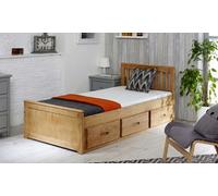 Swann Sleep Ltd Single Mission Bed with Storage Drawers: White