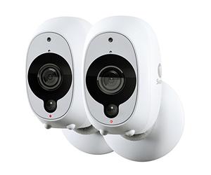 Swann Smart Wireless Indoor/Outdoor HD CCTV Security Camera Kit with Night Vision, White, Pack of 2